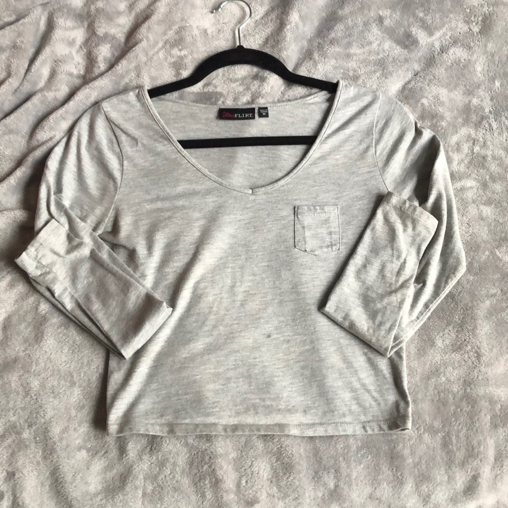 Long sleeve crop top
